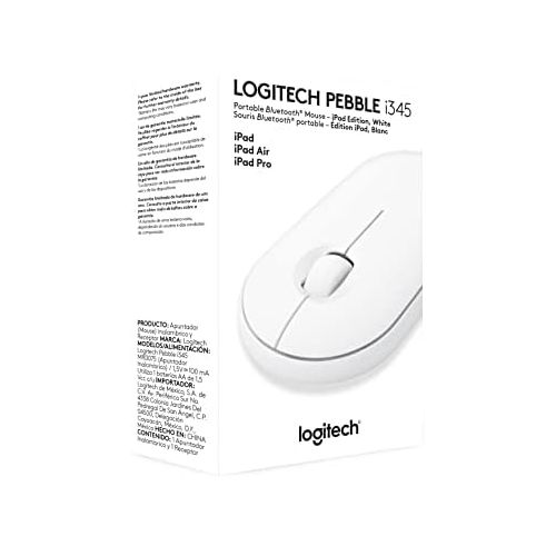 로지텍 Logitech Pebble i345 Wireless Bluetooth Mouse for iPad - Off White