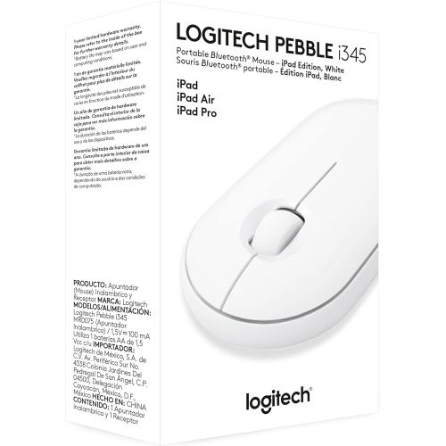 로지텍 Logitech Pebble i345 Wireless Bluetooth Mouse for iPad - Off White