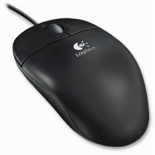 로지텍 Logitech 3-Button USB Optical Wheel Mouse - Black