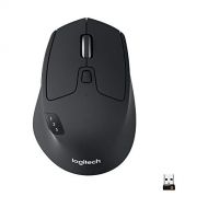 Logitech M720 Triathlon Multi-Device Wireless Mouse, Bluetooth, USB Unifying Receiver, 1000 DPI, 6 Programmable Buttons, 2-Year Battery, Compatible with Laptop, PC, Mac, iPadOS - B