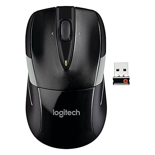 로지텍 Logitech M525 Wireless Mouse ? Long 3 Year Battery Life, Ergonomic Shape for Right or Left Hand Use, Micro-Precision Scroll Wheel, and USB Unifying Receiver for Computers and Lapto