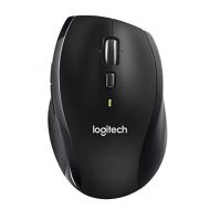 Logitech M705 Marathon Wireless Mouse, 2.4 GHz USB Unifying Receiver, 1000 DPI, 5-Programmable Buttons, 3-Year Battery, Compatible with PC, Mac, Laptop, Chromebook - Black