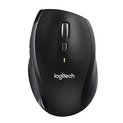 로지텍 Logitech M705 Marathon Wireless Mouse, 2.4 GHz USB Unifying Receiver, 1000 DPI, 5-Programmable Buttons, 3-Year Battery, Compatible with PC, Mac, Laptop, Chromebook - Black