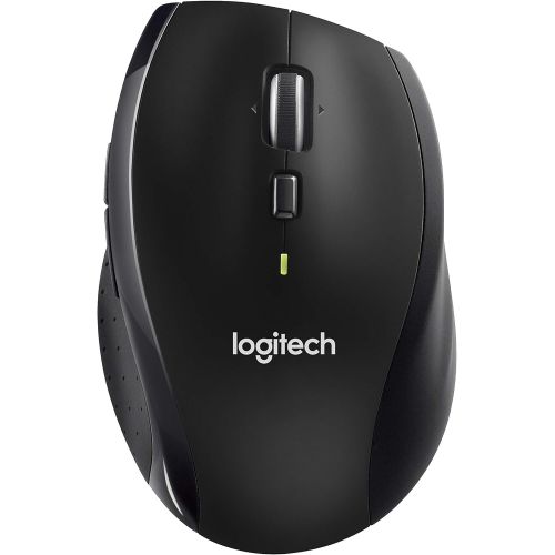 로지텍 Logitech M705 Marathon Wireless Mouse, 2.4 GHz USB Unifying Receiver, 1000 DPI, 5-Programmable Buttons, 3-Year Battery, Compatible with PC, Mac, Laptop, Chromebook - Black