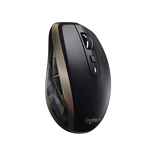 로지텍 Logitech MX Anywhere 2 Wireless Mouse ? Use On Any Surface, Hyper-Fast Scrolling, Rechargeable, for Apple Mac or Microsoft Windows Computers and laptops, Meteorite