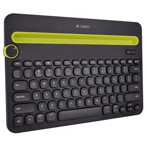 로지텍 Logitech K480 Bluetooth Multi-Device Keyboard for iOS/Mac OS/Android/Windows/Chrome OS Devices (Black) Consumer Electronics