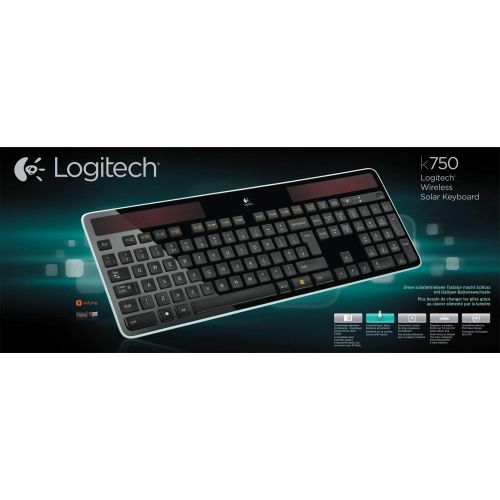 로지텍 Logitech Wireless Keyboard K750 DE