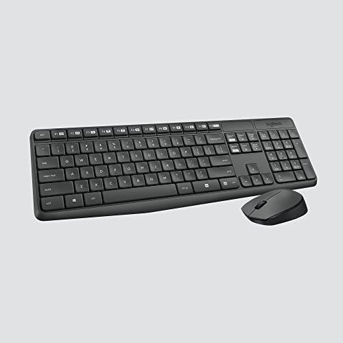 로지텍 Logitech Mk235 Wireless Keyboard and Mouse Combo Grey