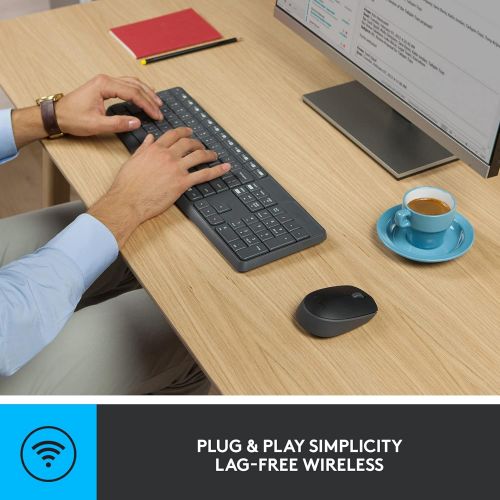 로지텍 Logitech Mk235 Wireless Keyboard and Mouse Combo Grey