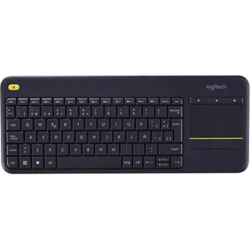 로지텍 Logitech K400 Plus Wireless Touch TV Keyboard with Easy Media Control and Built-in Touchpad Comfortable Keyboard Long Battery Life