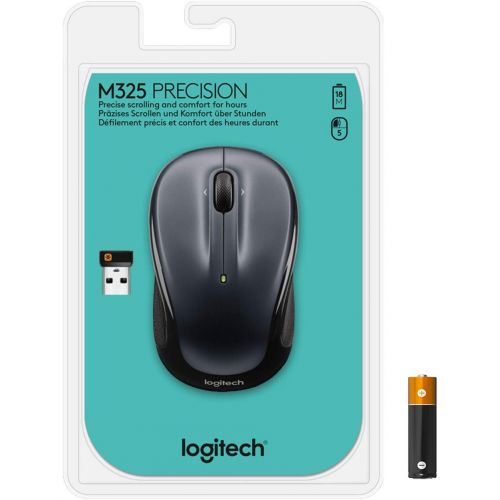 로지텍 Logitech M325 Wireless Mouse Dark Silver