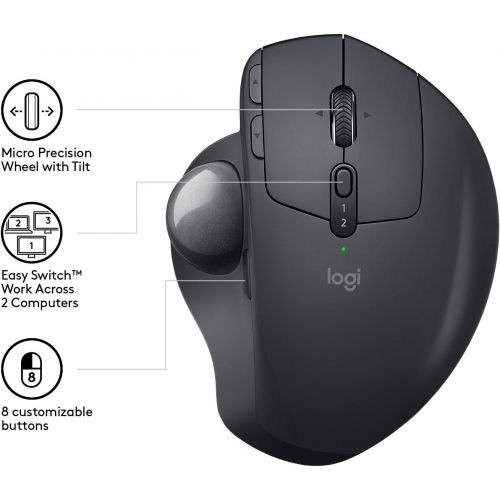 로지텍 Logitech MX ERGO Wireless Graphite, 910-005179 (Graphite)