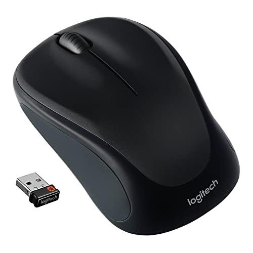 로지텍 Logitech M317 Wireless Mouse, 2.4 GHz with USB Unifying Receiver, 1000 DPI Optical Tracking, 12 Month Battery, Compatible with PC, Mac, Laptop, Chromebook - Black