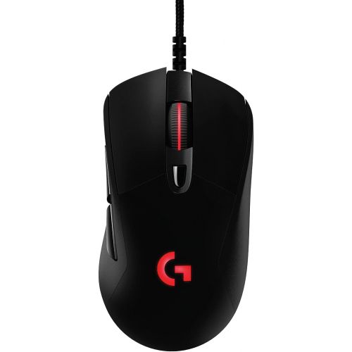 로지텍 Logitech G403 Hero Wired Gaming Mouse, Hero 16K Sensor, 16000 DPI, RGB Backlit Keys, Adjustable Weights, 6 Programmable Buttons, On-Board Memory, Braided Cable, PC/Mac/Laptop - Bla