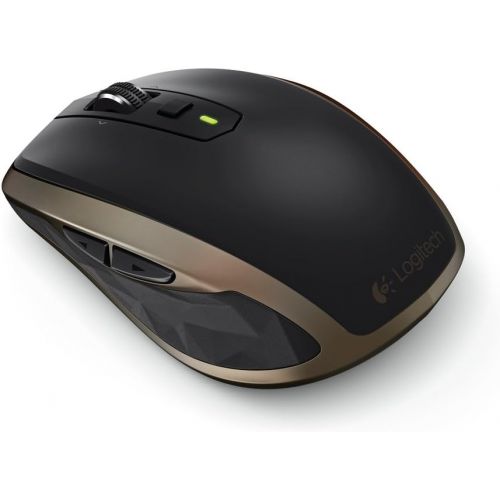 로지텍 Logitech MX Anywhere 2 Wireless Mobile Mouse ? Track on Any Surface, Bluetooth or USB Connection, Easy-Switch up to 3 Devices, Hyper-fast Scrolling