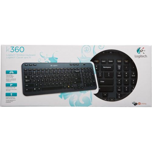 로지텍 Logitech Wireless Keyboard K360 (Dark Silver)