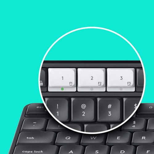 로지텍 Logitech K375s Multi-Device Wireless Keyboard and Stand Combo