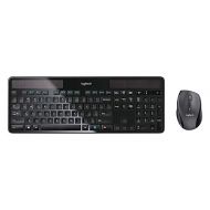 Logitech K750 Wireless Solar Keyboard Black for Windows Solar Recharging Keyboard (with Mouse)