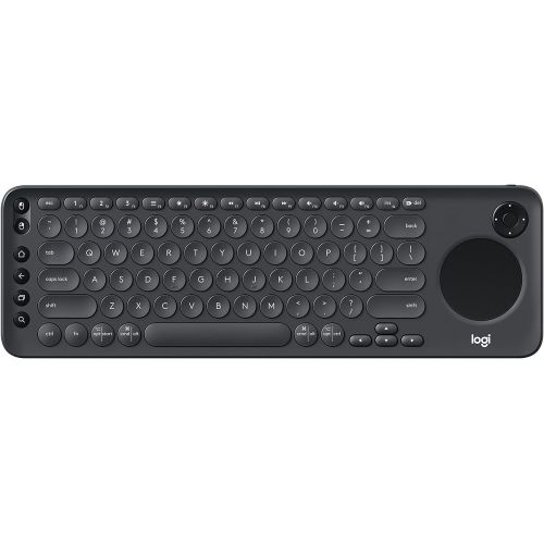 로지텍 Logitech K600 TV - TV Keyboard with Integrated Touchpad and D-Pad Compatible with Smart TV - Graphite Black
