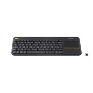 Logitech K400 Plus Keyboard, France Wireless Touch, Black, 920-007129 (Wireless Touch, Black)