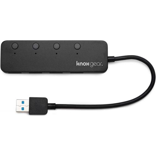 로지텍 Logitech MK540 Wireless Keyboard Mouse Combo Bundle with Knox Gear 4-Port USB 3.0 Hub (2 Items)