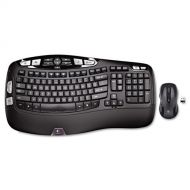 Logitech - MK550 Wireless Desktop Set, Keyboard/Mouse, USB, Black 920002555 (DMi EA