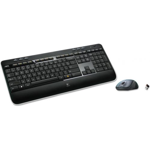 로지텍 Logitech 920002553 MK520 Wireless Desktop Set, Keyboard/Mouse, USB, Black