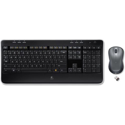 로지텍 Logitech 920002553 MK520 Wireless Desktop Set, Keyboard/Mouse, USB, Black