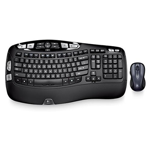 로지텍 Logitech MK550 Wireless Wave Keyboard and Laser Mouse Combo w/ 128-BIT AES Encryption 2.4GHZ USB