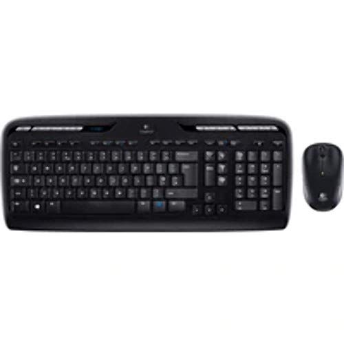 로지텍 Logitech MK330 RF Wireless QWERTY Keyboard and Mouse Combo Black - UK Layout