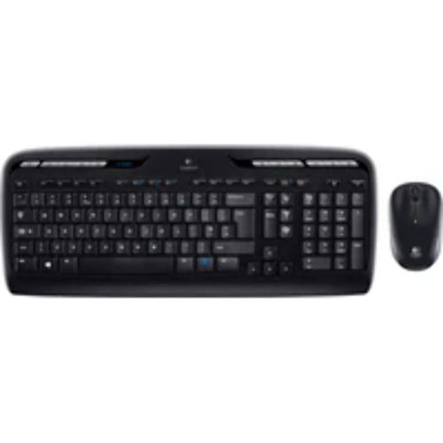 로지텍 Logitech MK330 RF Wireless QWERTY Keyboard and Mouse Combo Black - UK Layout