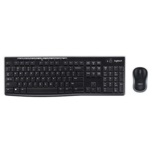 로지텍 Logitech K270 Wireless Keyboard and M185 Wireless Mouse Combo ? Keyboard and Mouse Included, Long Battery Life (with Mouse)