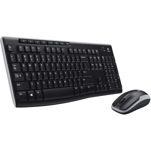 로지텍 Logitech K270 Wireless Keyboard and M185 Wireless Mouse Combo ? Keyboard and Mouse Included, Long Battery Life (with Mouse)