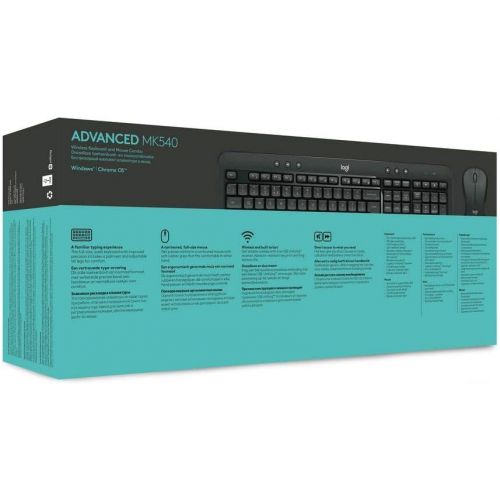 로지텍 Logitech MK540 Advanced Wireless USB Spanish Keyboard and Mouse Set - 920-008673