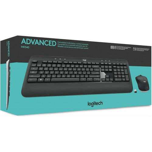 로지텍 Logitech MK540 Advanced Wireless USB Spanish Keyboard and Mouse Set - 920-008673