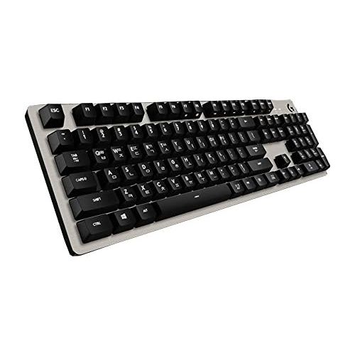 로지텍 Logitech G413 Backlit Aluminum Mechanical Gaming Keyboard with USB Passthrough -International Version- EN/KR Layout (Silver)