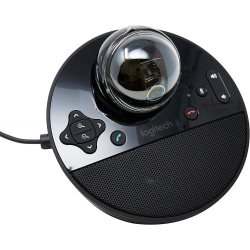 로지텍 Logitech Conference Video Conference Webcam, HD 1080p Camera with Built-in Speakerphone & MK270 Wireless Keyboard and Mouse Combo - Keyboard and Mouse Included, Long Battery Life