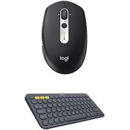 Logitech M585 Multi-Device Wireless Mouse, Graphite & K380 Multi-Device Bluetooth Keyboard ? Windows, Mac, Chrome OS, Android, iPad, iPhone, Apple TV Compatible ? Dark Grey