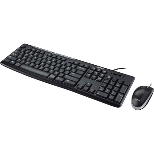 로지텍 Logitech Media Combo MK200 Full-Size Keyboard and High-Definition Optical Mouse (920-002714)