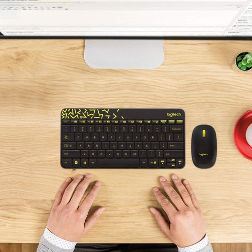 로지텍 Logitech MK240 NANO Mouse and Keyboard Combo Black Color