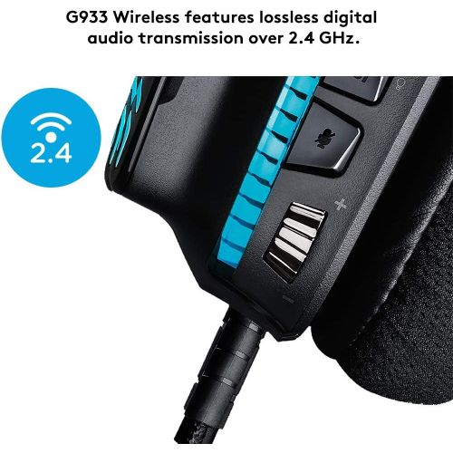 로지텍 Logitech G933 Gaming Headset Wireless 7.1 Surround, 981-000599 (Wireless 7.1 Surround)