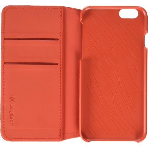 로지텍 Logitech Folio Case for Apple iPhone 6, 6s - Retail Packaging - Red