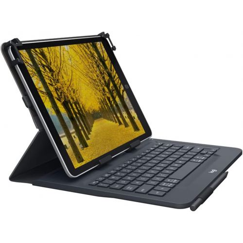 로지텍 Logitech Universal Folio with Integrated Bluetooth 3.0 Keyboard for 9-10 Apple, Android, Windows Tablets