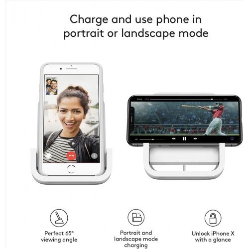 로지텍 Logitech Powered Wireless Charging Stand for iPhone 8, 8 Plus, X, XS, XS Max and XR