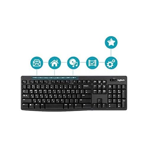 로지텍 Logitech MK270R 2.4Ghz Wireless Desktop Mouse and Keyboard Combo English/Korean Type