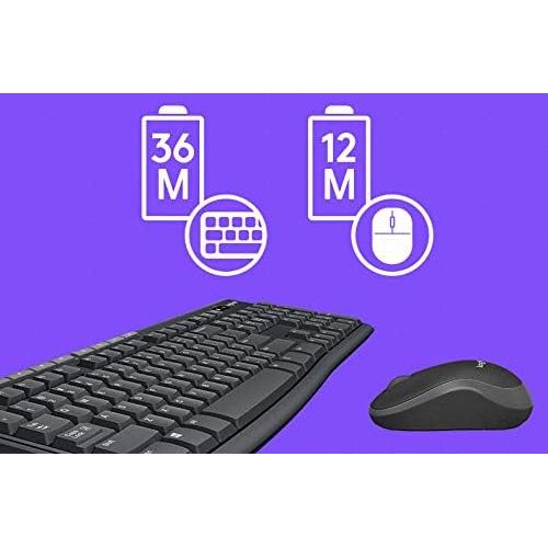 로지텍 Logitech MK270R 2.4Ghz Wireless Desktop Mouse and Keyboard Combo English/Korean Type