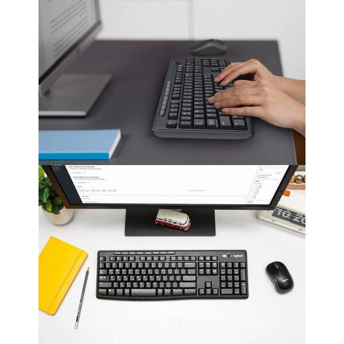 로지텍 Logitech MK270R 2.4Ghz Wireless Desktop Mouse and Keyboard Combo English/Korean Type