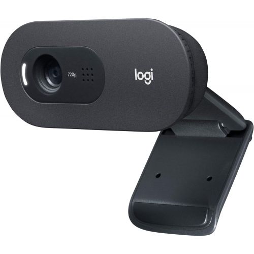 로지텍 Logitech 3.5mm Jack Compact Laptop Speakers, Black (Z130) & C270 Desktop or Laptop Webcam, HD 720p Widescreen for Video Calling and Recording