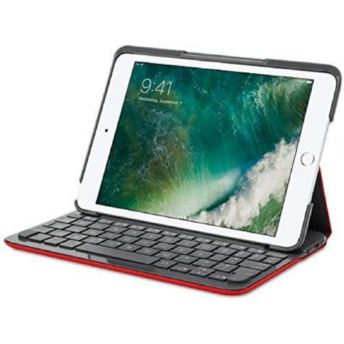 로지텍 Logitech Canvas Keyboard Case for iPad mini 2, and 3 - Red (RED)