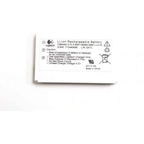 로지텍 Logitech 1250mAh 3.7V Li-Ion Rechargeable Battery For Remote Control Harmony 915 1000 1100 LU18